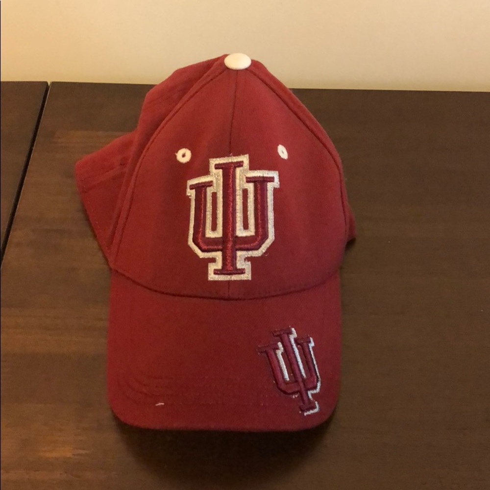 Indiana University baseball cap.